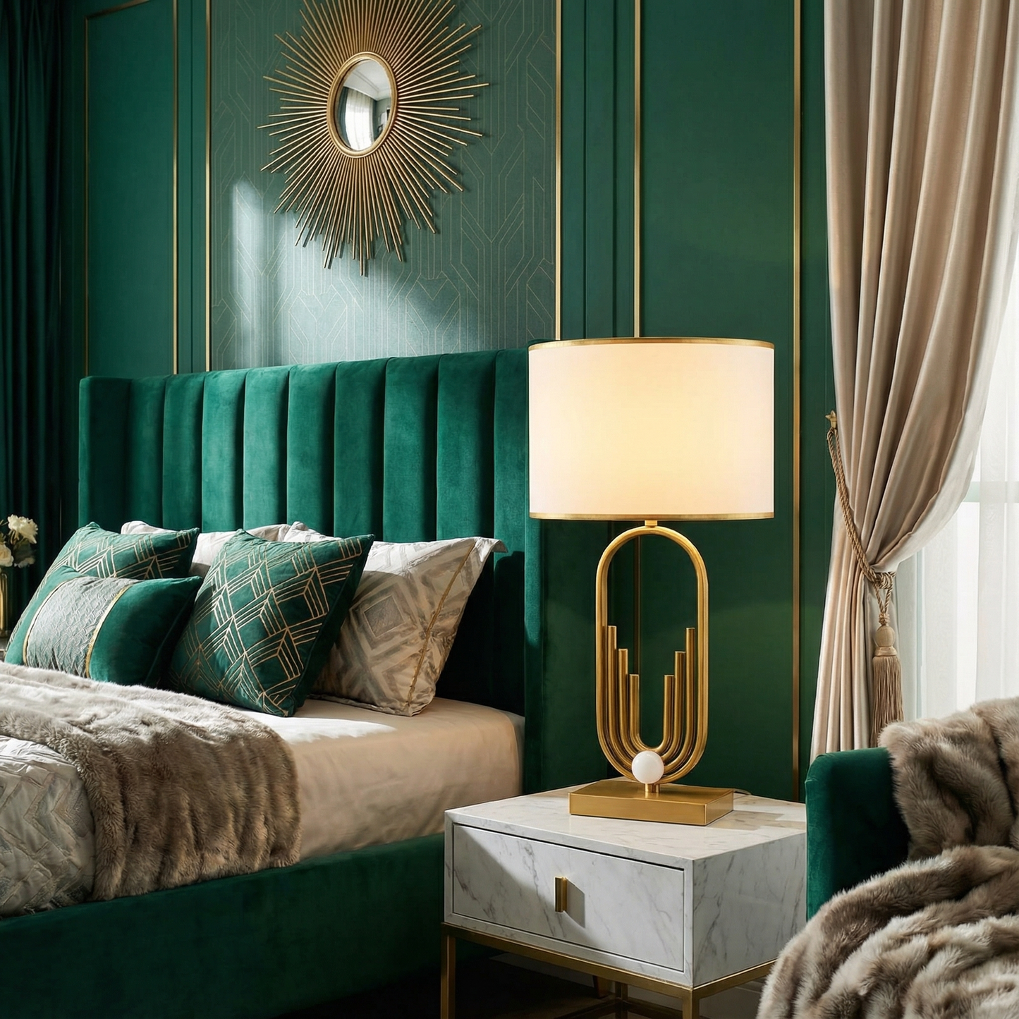 Lampe à poser Raynova vue ambiance | Luxarmonie