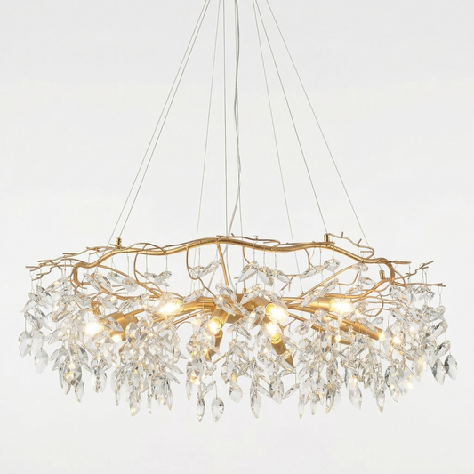 Lustre en Cristal Moderne pour Salon et Hôtels – Zeliora - Lumière