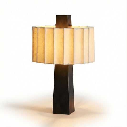 Scandinavian Minimalist Black Table Lamp for Living Room – Norélys - Lumière