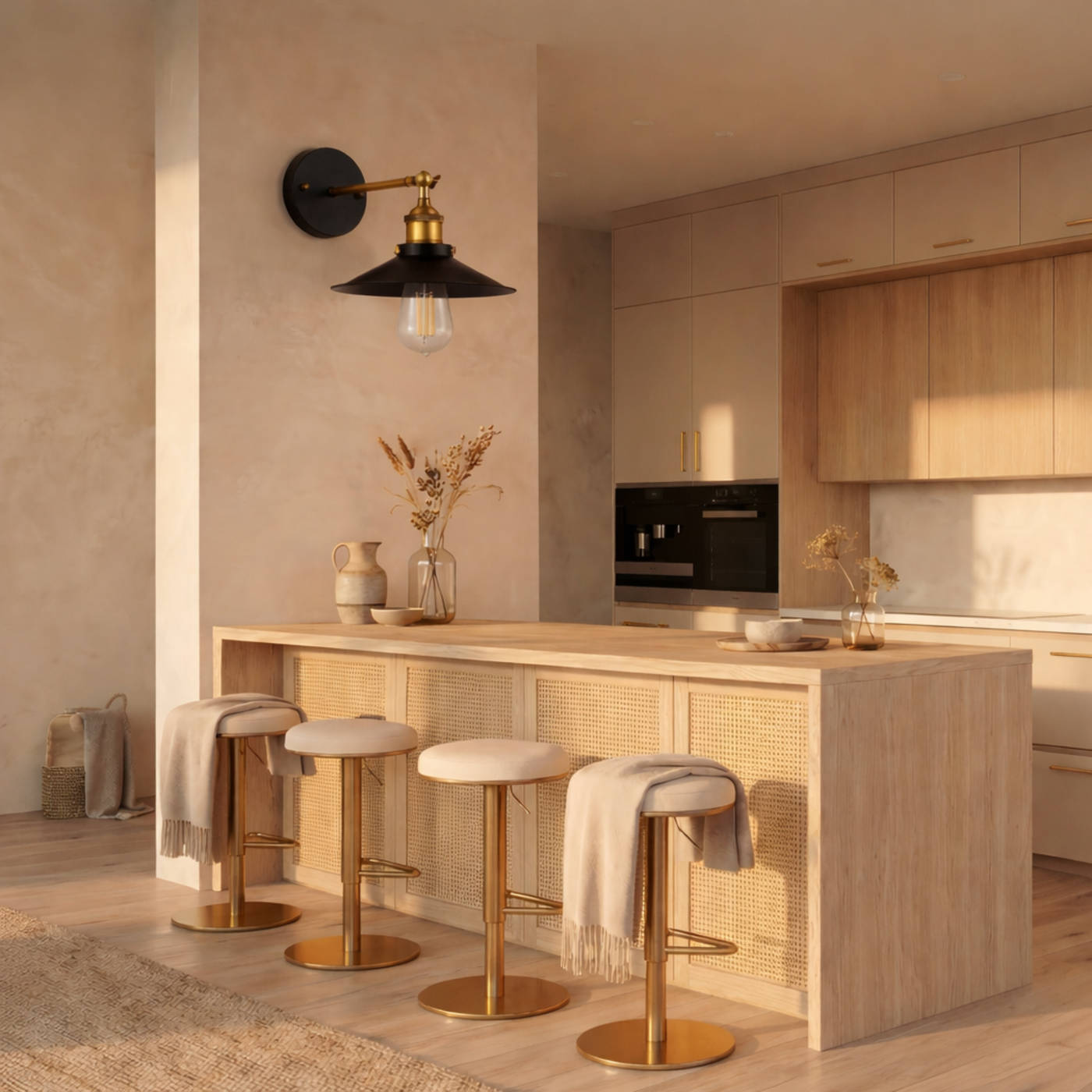 مصباح حائط معدني أنيق على الطراز الصناعي القديم – Auralux