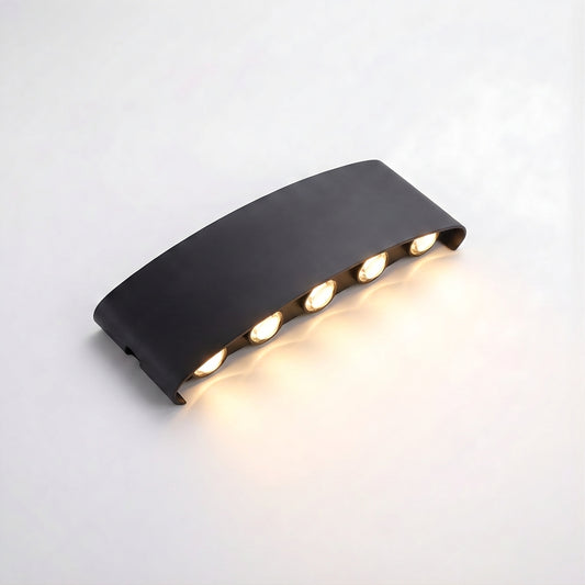 Contemporary Waterproof Wall Lamp for Exterior Walls – WaveX - Lumière