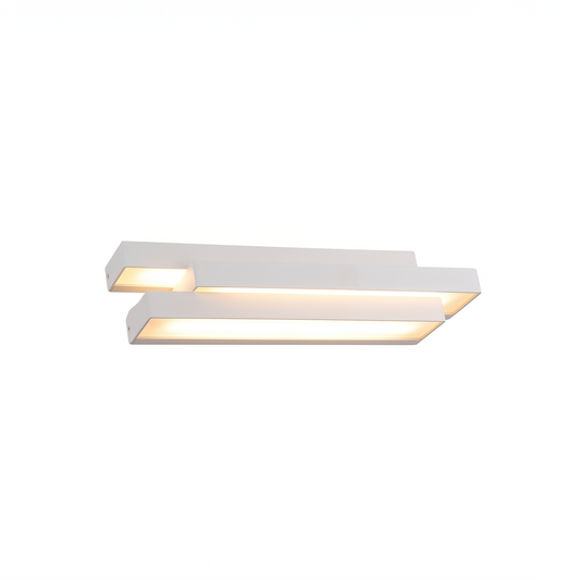 تطبيق جدار أبيض بتصميم حديث – موديل Asterion - Lumière