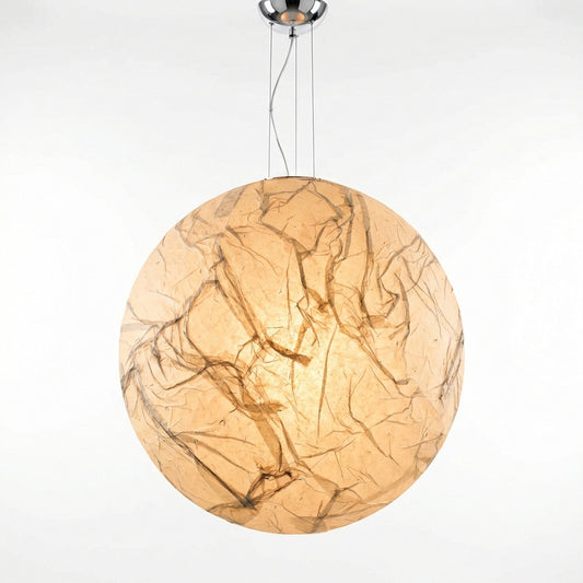 White metal LED pendant light for children's bedroom – Lunaris - Lumière