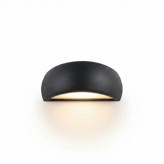 Modern black ceramic wall sconce – Neravos - Lumière