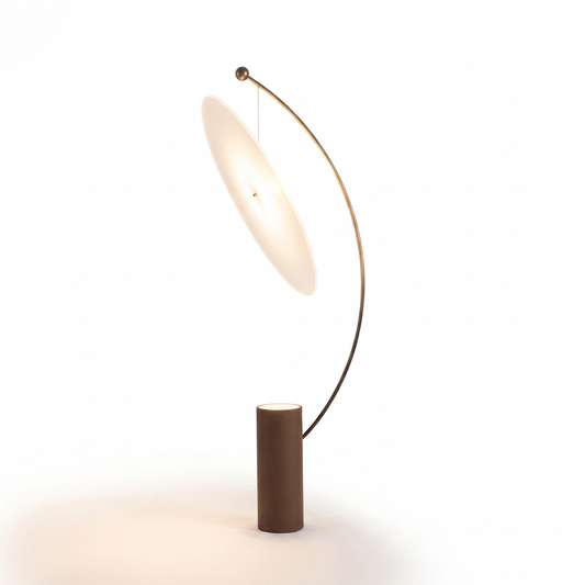 Lampadaire Scandinave Vitrail LED Design Épuré – Soléia - Lumière