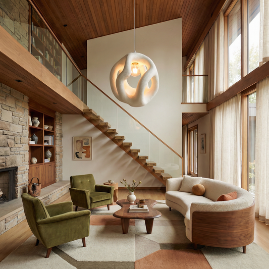 Lustre Métal Haut Polymère LED Design Moderne – Ariana - Lumière