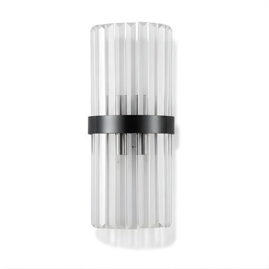 Chic Wall Light with Integrated E14 Lighting – Glass