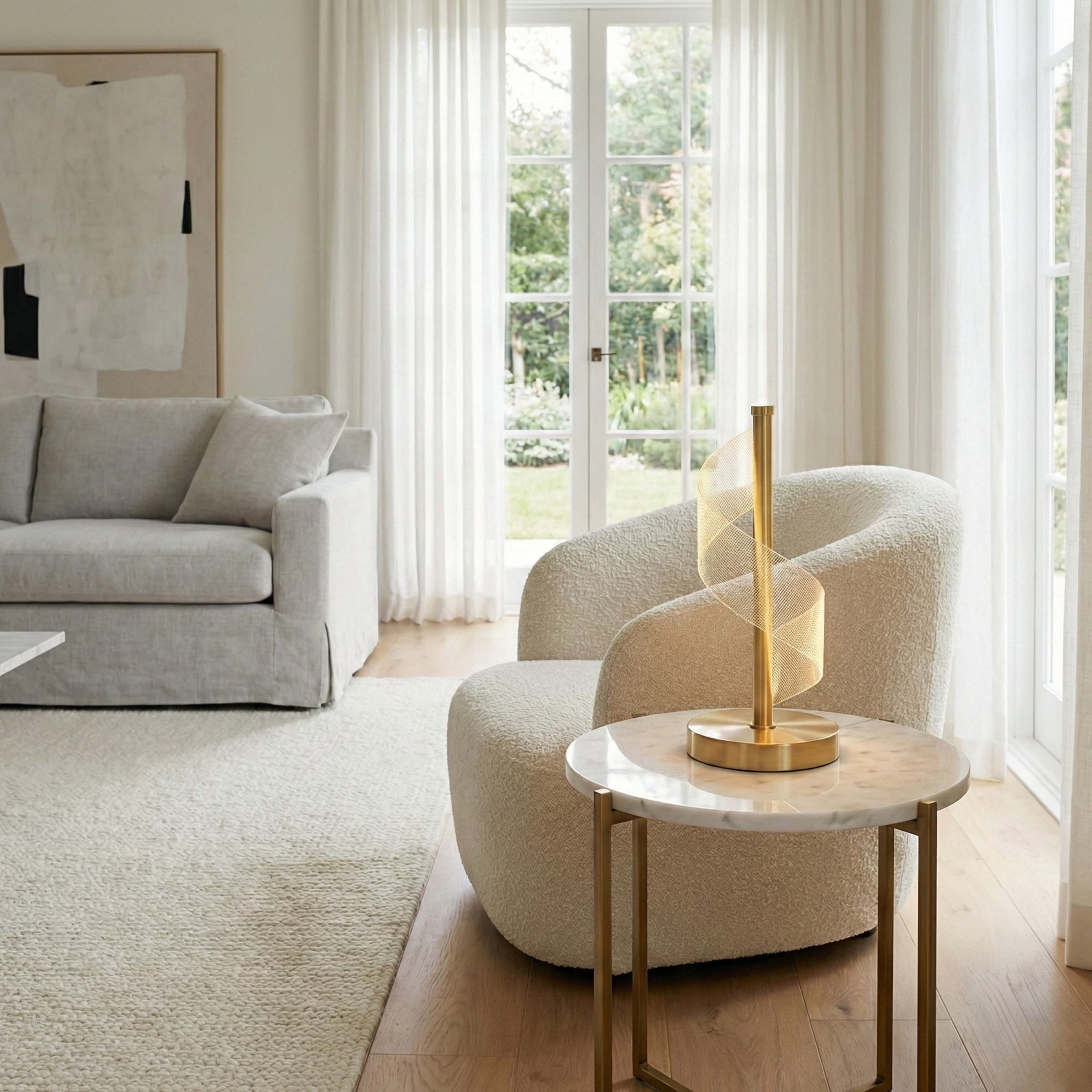 Lampe à poser Orbix vue détail | Luxarmonie