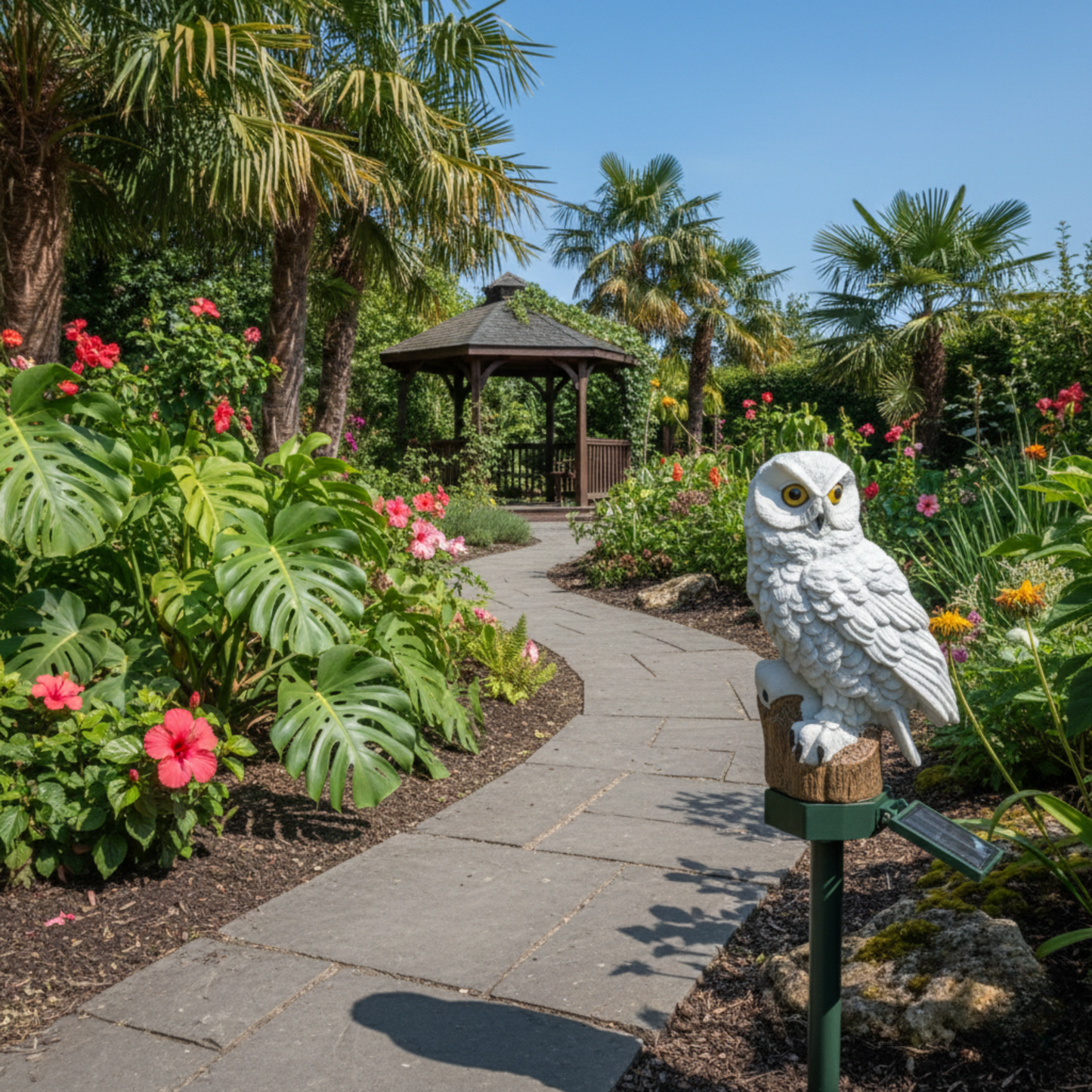 Lampe extérieur Owlenza vue ambiance | Luxarmonie