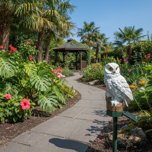 Owl Shaped Outdoor Solar Lamp – Owlenza