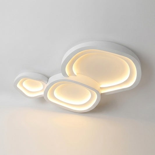 Minimalist white LED ceiling light for modern living room – Arionde - Lumière
