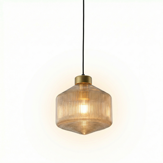 Lampe Suspendue Moderne Verre et Métal Ambiance Chic – Racow - Lumière