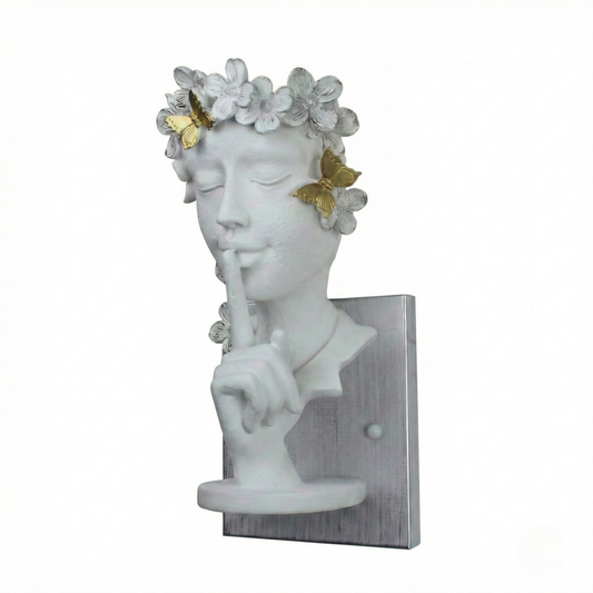 Timeless Decorative Wall Lamp Sculpted Resin Sophisticated Style – Luxella