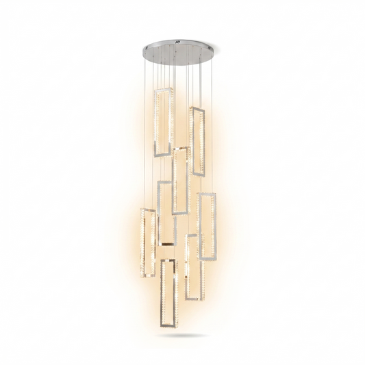 Modern crystal chandelier for living room – Crista - Lumière