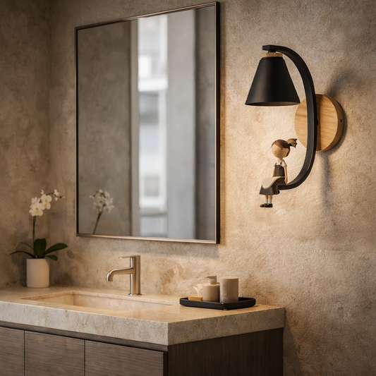 Nordic iron wall light for bedroom – Serenion