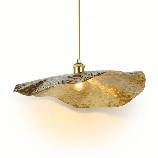Modern pendant light with artistic shape and energy-efficient LED – Lumina Wave - Lumière