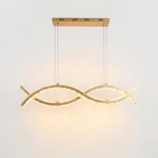 Elegant Luminous Glass Pendant Lamp Chic Ambiance – Evos - Lumière
