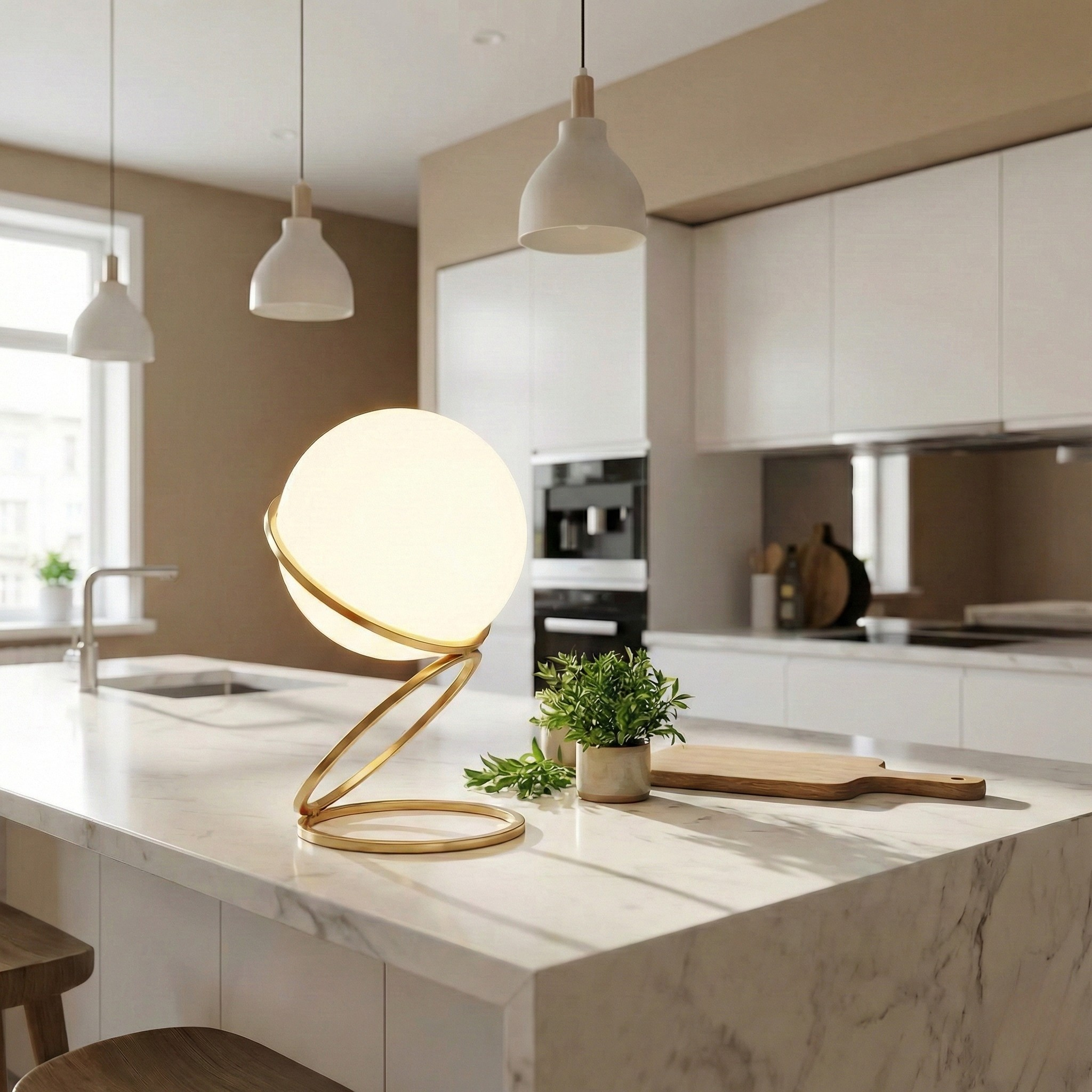 Lampe à poser Sphéria vue détail | Luxarmonie