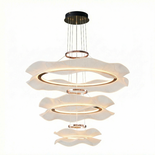 Suspension LED moderne en acrylique pour salon – Célino - Lumière