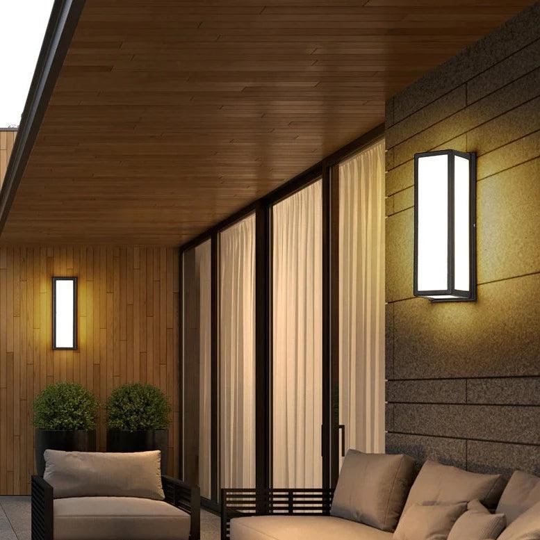 Applique Murale Fixe Façade Élégant Forme Rectangulaire – Orelia