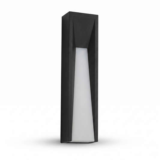 Applique Murale LED en Aluminium Noir pour Extérieur – Arclion