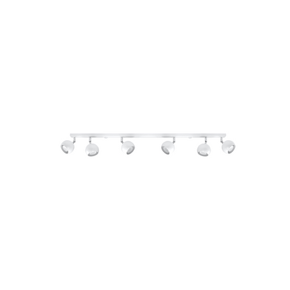 Modern white ceiling light with adjustable spotlights – Orfevia