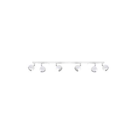 Modern white ceiling light with adjustable spotlights – Orfevia