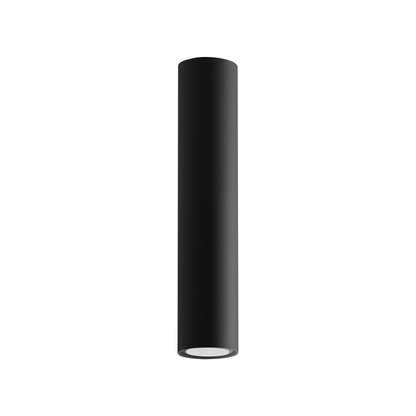Modern black cylinder ceiling light for interior – Eryndra