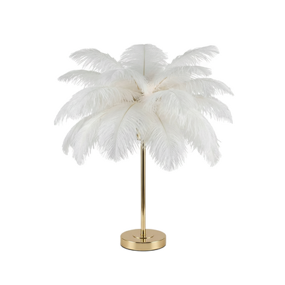 Decorative Feather Table Lamp Rechargeable – Spolverino