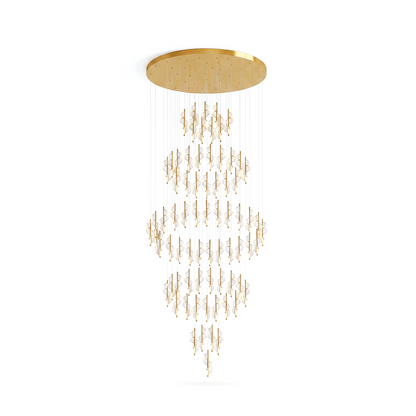 Lustre en spirale moderne pour villa et salon – Spirélite