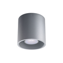 Plafonnier cylindrique gris moderne salon – Modèle Norvion