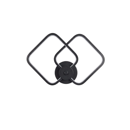 Výkonné nástěnné svítidlo čtvercového tvaru s geometrickým designem – Square