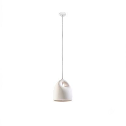 Suspension céramique blanche moderne pour salle à manger – Elaris