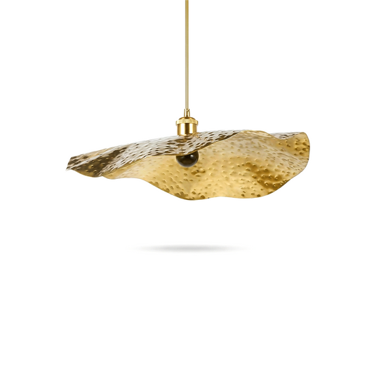 Quelle: Französisch
Pendelleuchte aus gewelltem Metall aus Messing – Lumina Wave