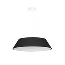 Minimalistische schwarze Stoff-Deckenleuchte für Wohnzimmer – Orphéa