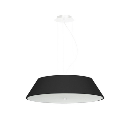 Minimalistische schwarze Stoff-Deckenleuchte für Wohnzimmer – Orphéa