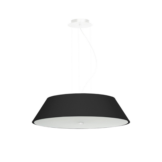 Minimalistische schwarze Stoff-Deckenleuchte für Wohnzimmer – Orphéa