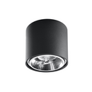 Plafonnier cylindrique noir moderne – Modèle Norexis