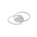Modern LED ceiling light in white aluminum 6500K for bedroom – Caeluxi