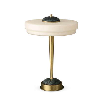 White Touch Bedside Lamp & Postmodern Elegance Gold – Zénith