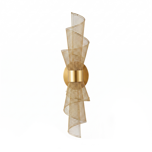 Gold Metal LED Wall Light – Diceptia