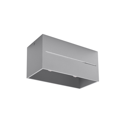Lámpara de techo moderna de aluminio gris para salón – Orphéus