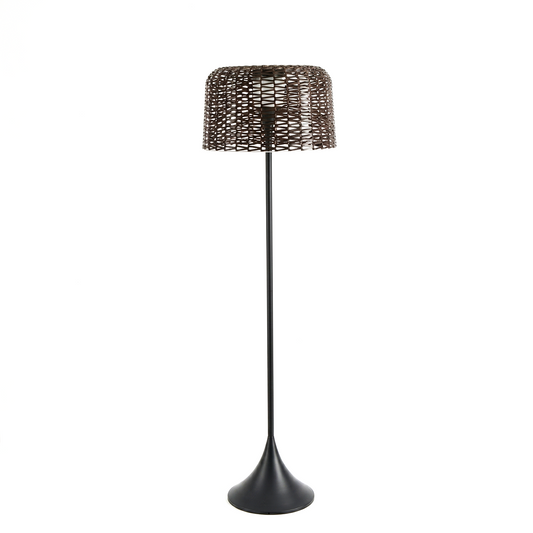 Outdoor woven metal garden lamp – Verilumo