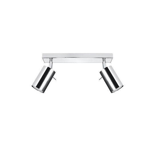 Plafonnier chrome moderne orientable salon – Modèle Aethron