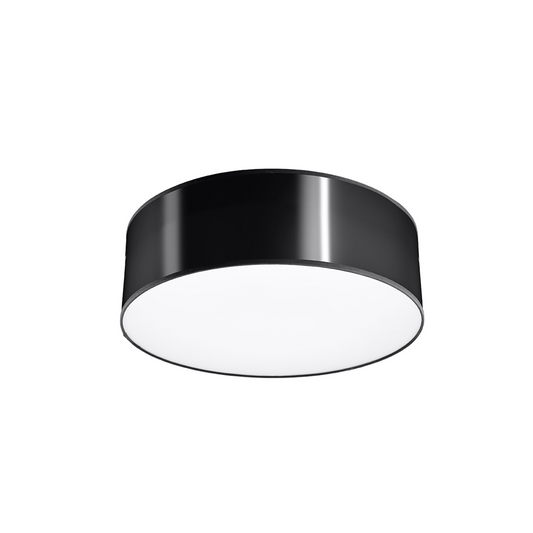 Round minimalist black ceiling light for living room – Model Asterion