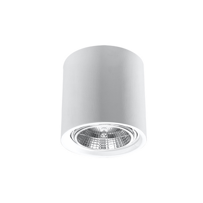 Plafonnier cube en céramique blanche moderne – Modèle Calyssia