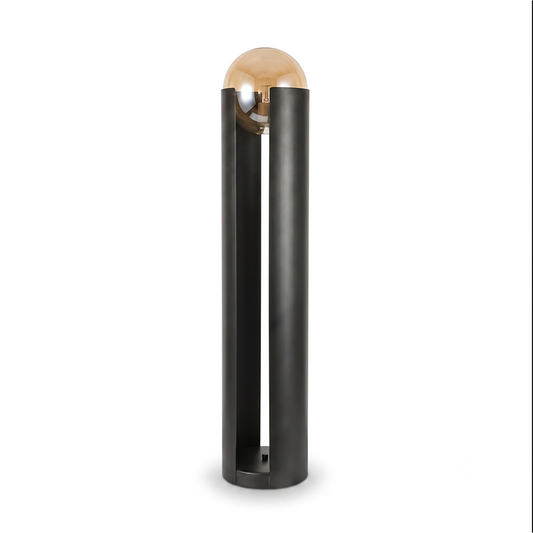 Postmodern Metal Glass LED Floor Lamp – Elara