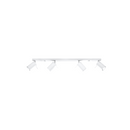 Plafonnier moderne acier blanc orientable séjour – Orphéane