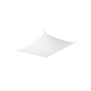 Minimalist white fabric ceiling light for living room – Orphéa