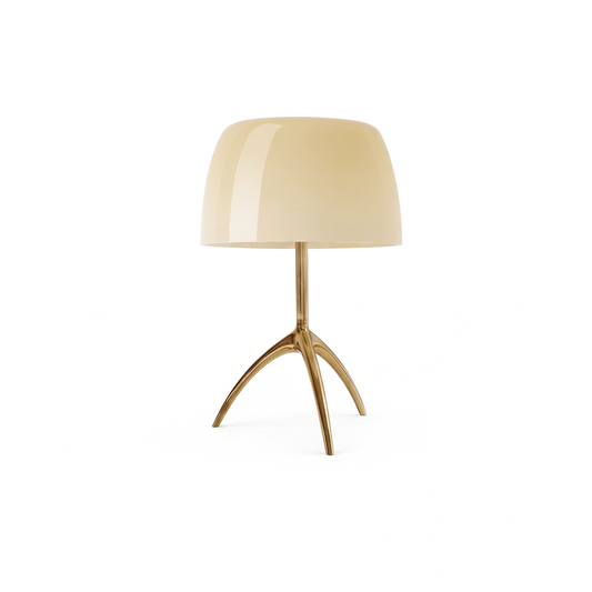 Lampe de bureau tripode en verre coloré moderne – Triolux